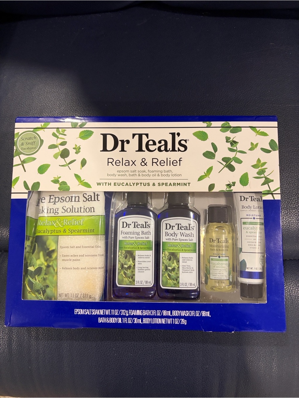 Dr Teal's Relax & Relief Eucalyptus & Spearmint Gift Set - Green